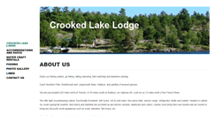 Desktop Screenshot of crookedlakelodge.ca